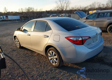 2015 Toyota Corolla Le z USA, uszkodzony, nr VIN 2T1BURHE8FC426602